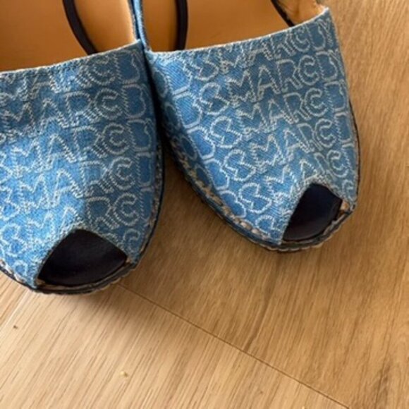 Marc Jacobs Blue Wedges Spellot Espadrille 37.5 - Picture 5 of 7